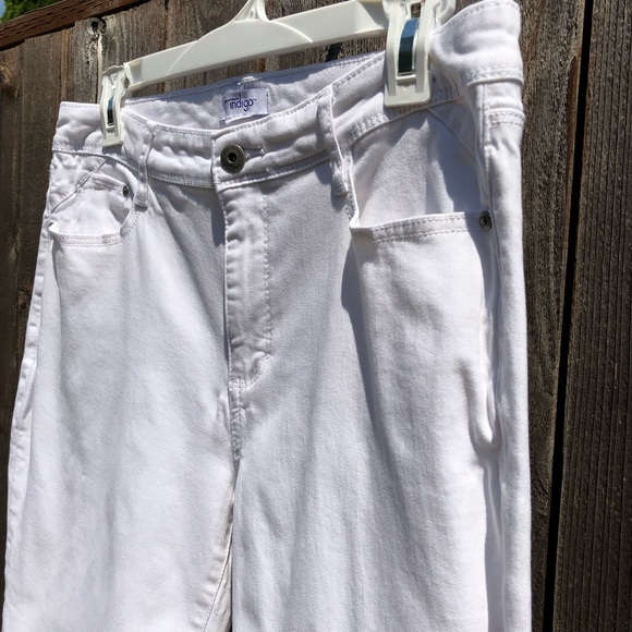 Great Northwest Indigo white crop pants size 10 - Picture 7 of 16